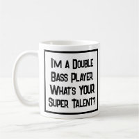 Super Talento Jogador Bass Duplo. Coffee Mug