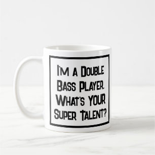 Caneca De Café Super Talento Jogador Bass Duplo. Coffee Mug