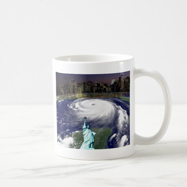 Caneca De Café Super Tempestade Sandy 2012,Olho do furacão_ (Direita)