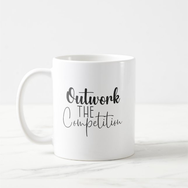 Caneca De Café Superar O Concurso (Esquerda)