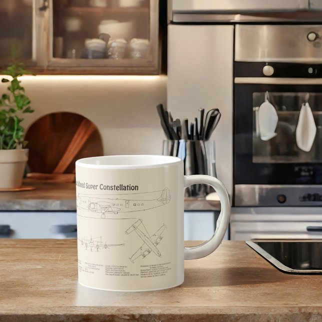 Caneca De Café Superconstelação L-1049 Bloqueada - Planos SD (Criador carregado)