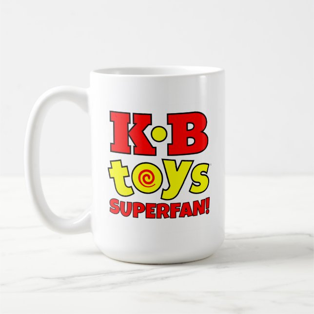 Caneca De Café SuperFan de Brinquedos KB! Logotipo Coffee Mug (Esquerda)