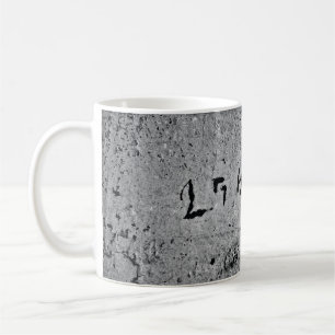 Caneca De Café Superfície de betão negro e cinza