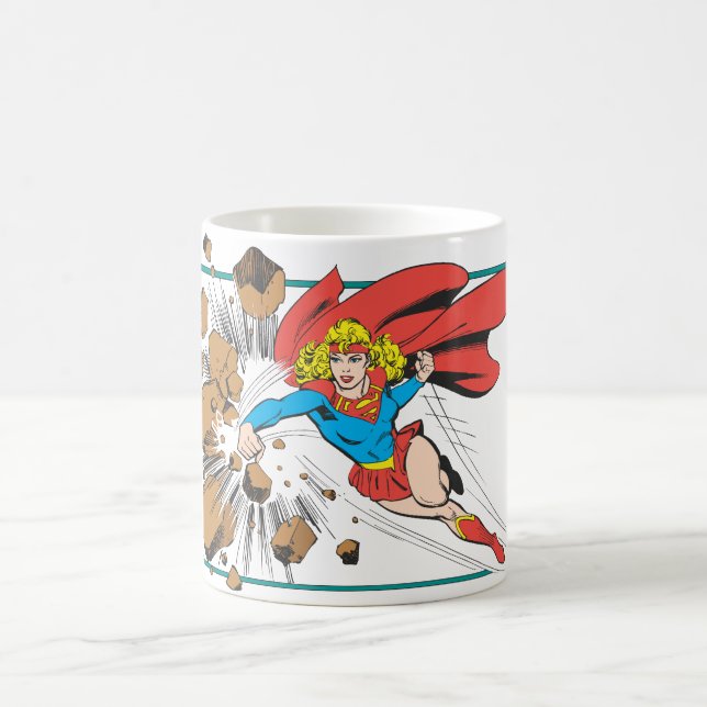 Caneca De Café Supergirl Destroys Boulder (Centro)