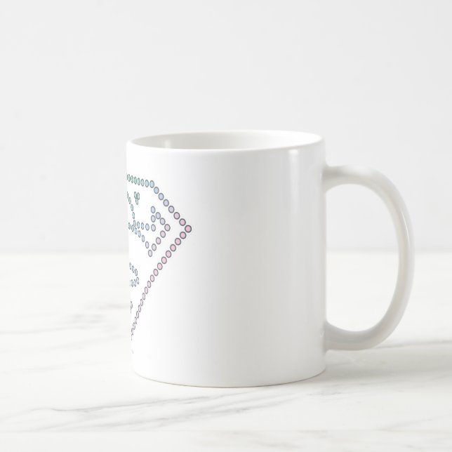 Caneca De Café Supergirl Rainbow Outline Logo (Direita)