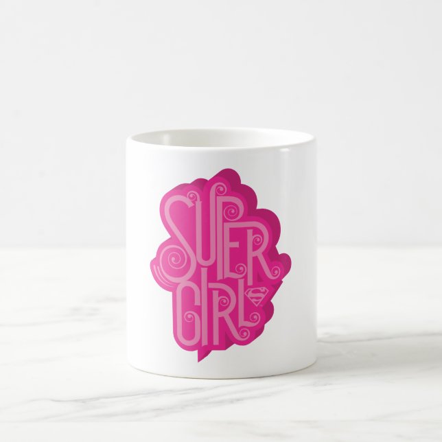 Caneca De Café Supergirl Swirl 2 (Centro)