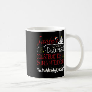 Caneca De Café Superintendente de Construção Trabalho de Natal Fo
