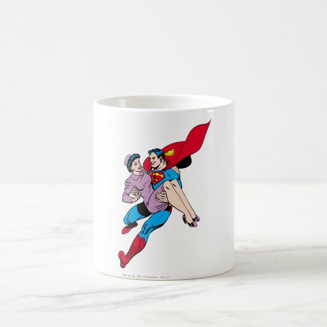 Caneca De Café Superman rescues Louis (Centro)