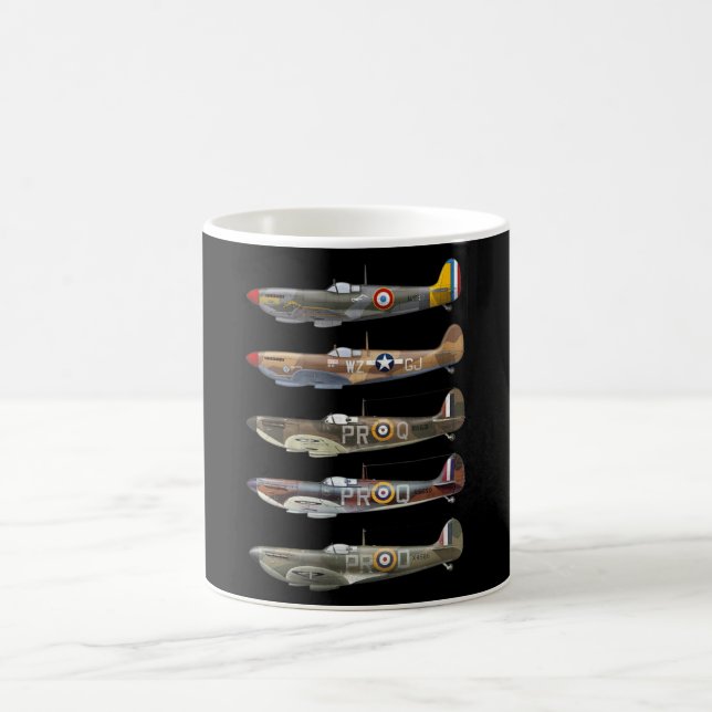 Caneca De Café SuperMarine Spitfire é um combatente britânico do  (Centro)