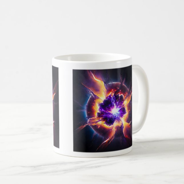 Caneca De Café Supernova Classic Mug, 11 oz (Frente Esquerda)