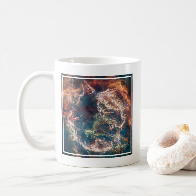 Caneca De Café Supernova Remeteu Cassiopeia A. (Com Donut)