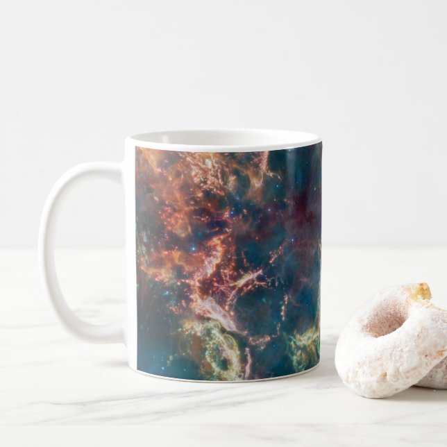 Caneca De Café Supernova Remeteu Cassiopeia A. (Com Donut)