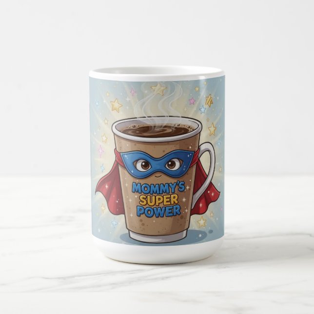 Caneca de Café Superpoder da Mamãe (Centro)