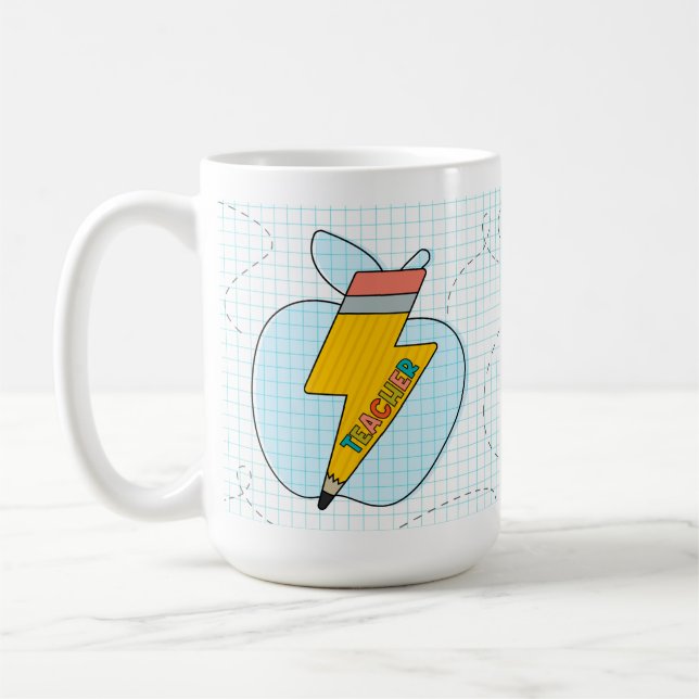 Caneca De Café Superpoder do Professor (Esquerda)