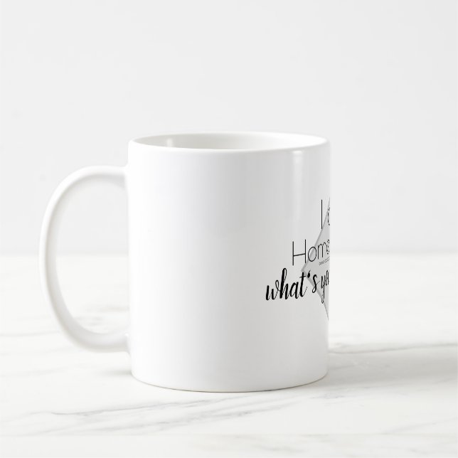 Caneca De Café Superpotência do Educador Doméstico (Esquerda)
