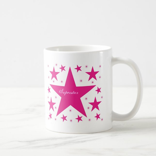 Caneca De Café Superstar Mug, Rosa (Direita)