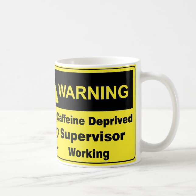 Caneca De Café Supervisor de advertência da cafeína (Direita)