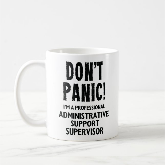 Caneca De Café Supervisor de Suporte Administrativo (Esquerda)