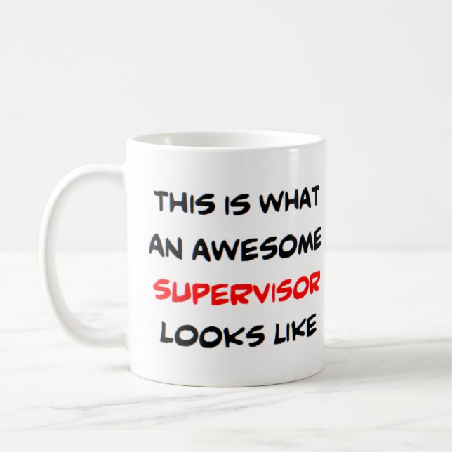 Caneca De Café supervisor, incrível (Esquerda)