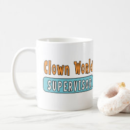 Caneca De Café Supervisor Mundial de Palhaço