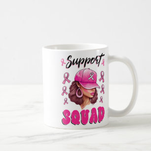 Caneca De Café Suportar Cancer da Mama do Guerreiro Rosa-Rosa-Tro
