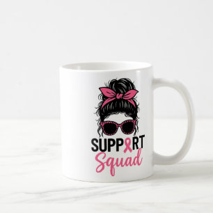 Caneca De Café Suportar Cancer da Mama do Guerreiro Rosa-Rosa-Tro
