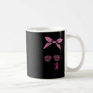 Caneca De Café Suportar Cancer de Mama Rosa Colmeia-Leopard-Cheia