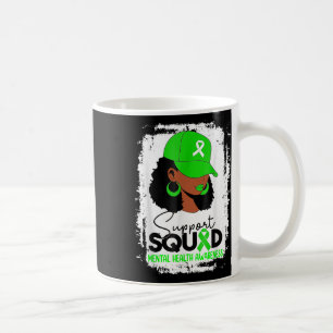 Caneca De Café Suportar Garota Mental de Sensibilização do Esquad