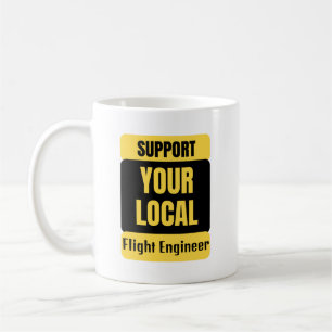 Caneca De Café Suportar seu Engenheiro de Voo Local