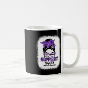 Caneca De Café Suportar Sobredosagem de Fita Roxa Púrpura Awa
