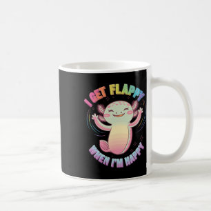 Caneca De Café Suporte a Autismo Stimming Axolotl I Get Flappin W