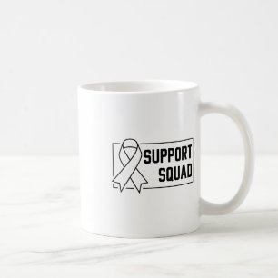Caneca De Café Suporte à Consciência do Guerreiro Laranja Esquadr