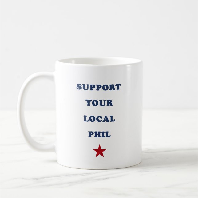 Caneca De Café suporte a sua camiseta local (Esquerda)