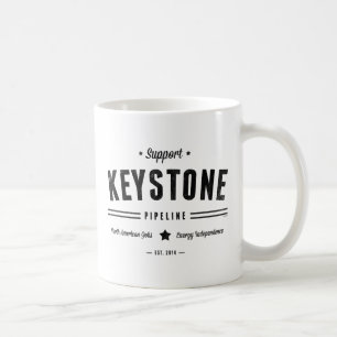 Caneca De Café Suporte Ao Pipeline Keystone