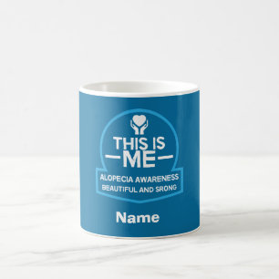 Caneca De Café Suporte de conscientização para a alopecia Oferece