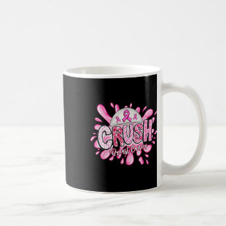 Caneca De Café Suporte de Fita Rosa para Consciência do Cancer da
