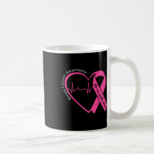 Caneca De Café Suporte de Fita Rosa Rosa para Sensibilização do C