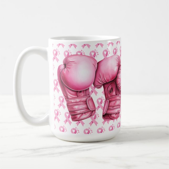 CANECA DE CAFÉ SUPORTE E SENSIBILIZAÇÃO DA MAMA (Esquerda)