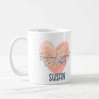 Caneca De Café Suporte Emocional Coworker Besties Personalizado