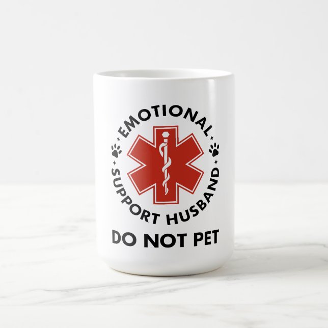 Caneca De Café Suporte Emocional Marido Não Pet (Centro)
