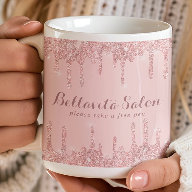 Caneca De Café Suporte para Canetas de Negócios de Salão com Bril (Criador carregado)