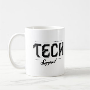 Caneca De Café Suporte técnico Engraçado Nerd político IT Tech Wo