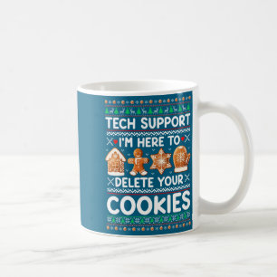 Caneca De Café Suporte Técnico Estou Aqui Para Excluir Seus Cooki