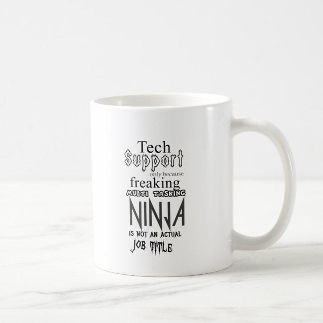 Caneca De Café Suporte técnico Ninja (Direita)