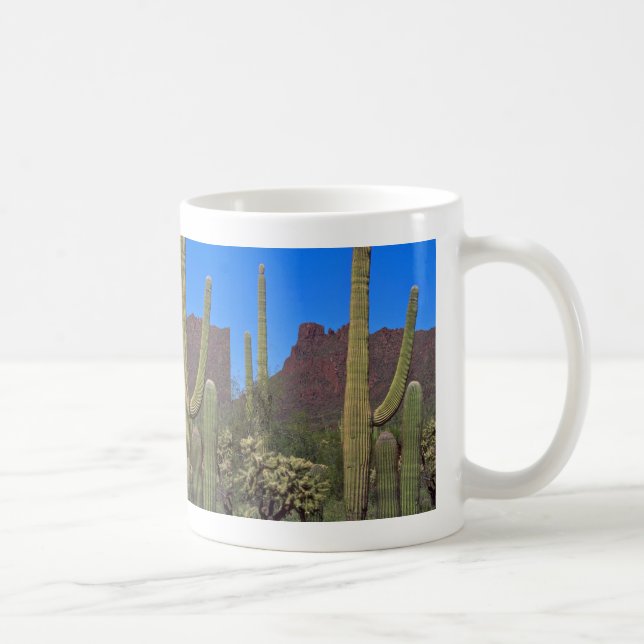 Caneca De Café Suportes do Saguaro (Direita)