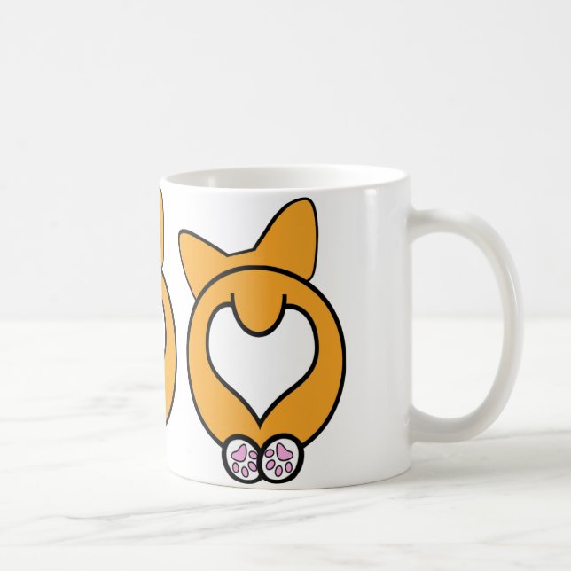 Caneca De Café Suposição que? Bumbum do Corgi! (Direita)