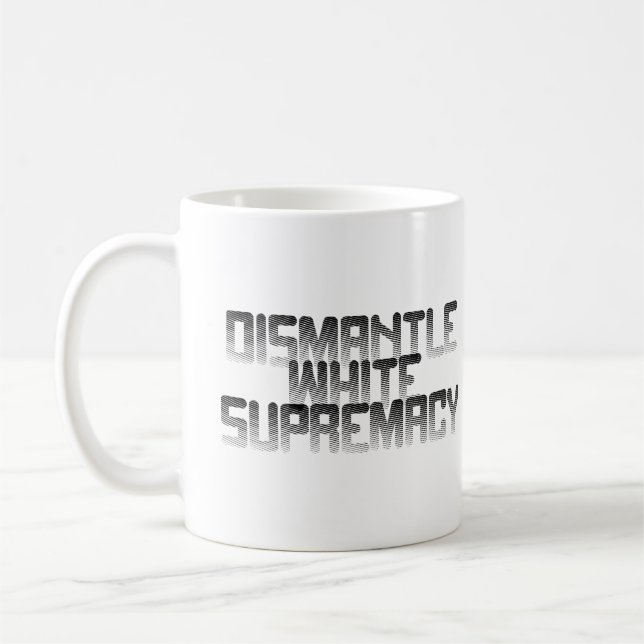Caneca De Café Supremacia Branca de Desmantelamento (Esquerda)
