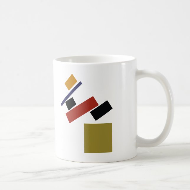 Caneca De Café Suprematism por Kazimir Malevich (Direita)