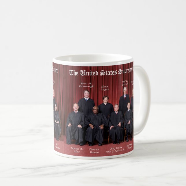 Caneca De Café Supremos Tribunais dos Estados Unidos 2021 (Frente Esquerda)