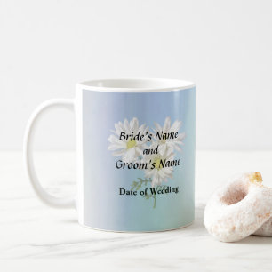 Caneca De Café Suprimentos de Casamento Três Margaridas Brancas